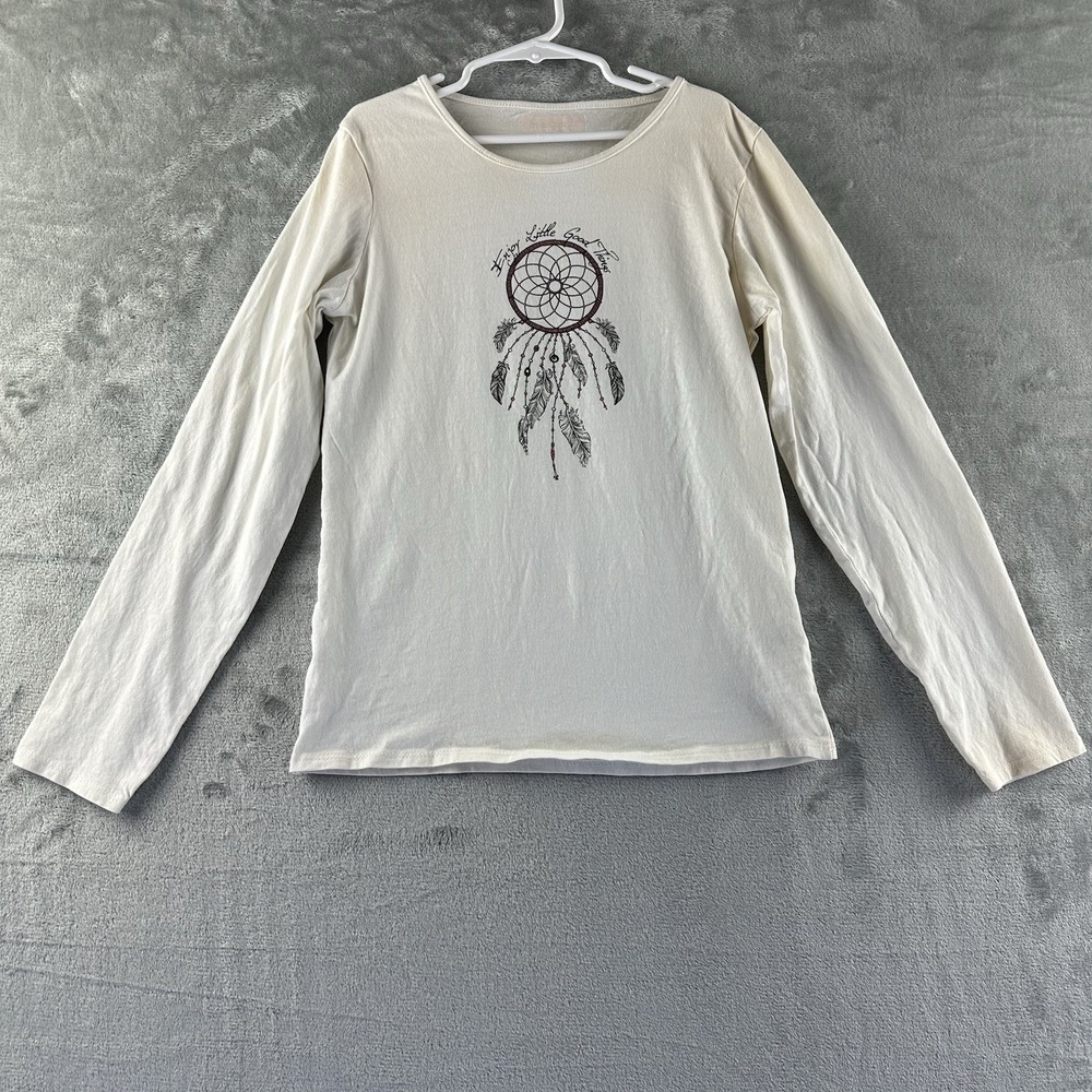 In Extenso Top Shirt Girls 12 Ivory Long Sleeve Dream Catcher